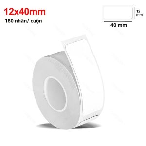 Cuộn Giấy Nhãn Nhiệt Cho Máy In Marklife Nhãn Dán Dính Cho P15 P12 D30 M110 M220 M1 Dùng Tại Nhà - Gói 1 Cuộn