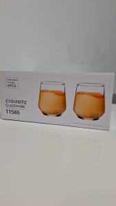 2pcs & 6pcs 14oz Stemless Glass/Wine/Schott/Dessert Glass (Tall & Short)