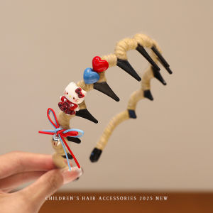 Anti-Slip Toothed Headband for Girls Childrens Fashion Korean Style Hair Accessories Comfortable Non-Locking Autumn Winter