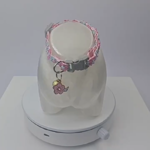 Vòng Cổ Ren Hoa Nhiều Màu Kèm Chuông Lục Lạc Vàng - iPet Shop