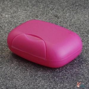 Portable Creative Soap Dish Bathroom Cute Travel Soap Box with Lid Lock Large Size Bathrooms Soap Holder Nordic Style Pure Color