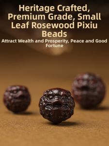 HUAKAIYUNDUO | Hạt Gỗ Pixiu Sandlewood Thật Cho Đồ Handmade
