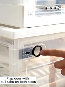 120L Foldable Storage Box with Lid Large Capacity Multipurpose Stackable Organizers Wardrobe storage Plastic With Lid Adjustable Garments Storage