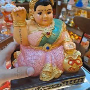 Tượng Mẹ Thái Lan Ôm Hủ Vàng May Mắn Tài Lộc - Cao 20cm