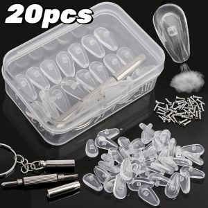 ชุดอุปกรณ์ซ่อมแว่นตาแว่นตารองจมูกซิลิโคนแบบนิ่มใสไม่ลื่นชุดอุปกรณ์เสริมสำหรับเปลี่ยน