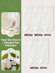 JINGCHI | Pure Cotton Thin Summer Womens Toe Separated Socks Sheep Hoof Shape No-Cuff Flip Flop Friendly Comfortable Breathable Socks