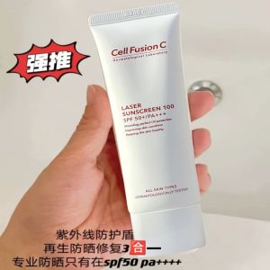 Cell Fusion C Laser Skin Care Sunscreen SPF50+ PA+++ Refreshing Three-In-One for Sensitive Skin UV Protection Foundation Primer