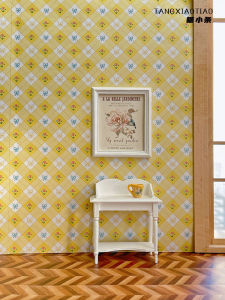 Dollhouse Wallpaper Scene Wall Skirting Background Board Stickers Non-drying Adhesive Small Cloth Photography Props Accessories