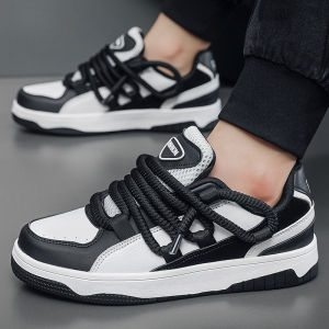 Hong Kong Style Casual Sports Shoes Trendy Bread Shoe Mens Anti-Slip Large Size 48 47 Leisure Board Shoes Wear-Resistant