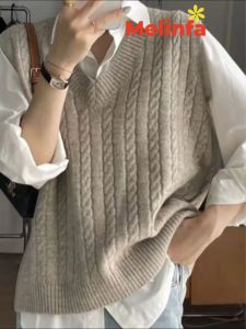 Áo len gile nữ len dệt kim Quảng Châu mềm mịn co giãn mặc mùa thu đông mã VAA0460