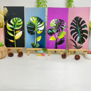 TENNESY Hiasan Dinding Bunga Monstera Tanaman 15x30cm Dekorasi Aesthetic Kamar Tidur Pajangan