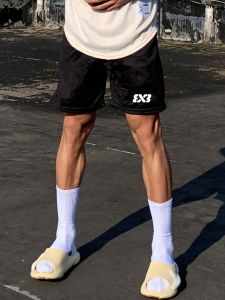 Mens Basketball Shorts Breathable Quick Dry Training Sports Pants Knee-Length Three-Point Four-Point Casual Loose Fit Summer