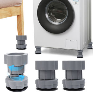 4Pcs Washing Machine Foot Pads Adjustable Height Anti Vibration Refrigerator Base Fixed Non-Slip Pad Support Dampers Stand