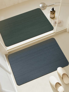 Bathroom Mat Silicon Dendroid Water Absorbent Non-Slip Easy Clean Carpet Entrance Door Mat Toilet Floor Rug Home Use