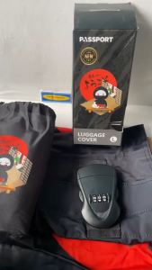 SARUNG KOPER SPANDEX DENGAN KUNCI LOCK PELINDUNG ANTI SOBEK AIR HUJAN UKURAN L 26-30 INCH ANTI PENCURIAN