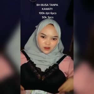 Bh Wanita Tanpa Kawat Promo 6 Pcs