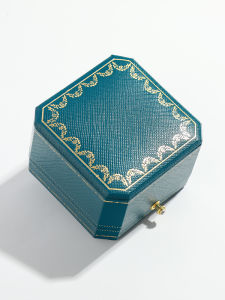 High-End Jewelry Box Wedding Proposal Ring Box Earring Necklace Storage Packaging Box Soft Velvet Fabric for Engagement