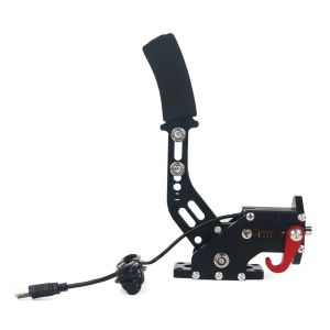 Aluminum USB Handbrake for PC SIM Racing Fit Logitech G25/G27/G29 T500 FANATEC with Clamp (PC Only) ﻿