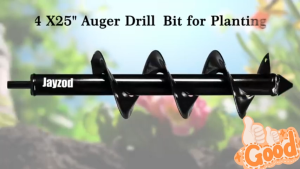 Auger Drill Bit for Planting Garden Farm Cold-rolled steel Soil Loosening Drill Bit for 3/8" Hex Drive Drill