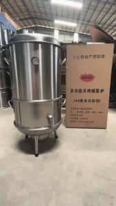 Stainless Steel Hanging Barbecue Grill eless Charcoal Rserie Oven Roast Chicken Duck Lamb