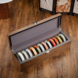 HUIYAXIU | New Chinese Walnut Wood Jewelry Storage Display Box