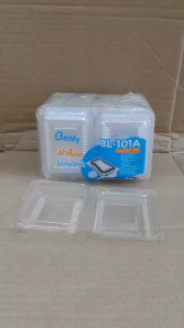 (ชุดละ 2 แพค) BL-101A(ops) กล่องใส กล่องเบเกอรี่ ฝาล็อค ไม่เกิดไอน้ำ แพคละ 100 ชิ้น
