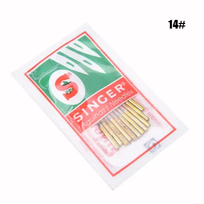 10PCS/Pack #9 #11 #14 #16 #18 Needles For Singer Electric Sewing Machine Needle Domestic Sewing Needle Titanium Plated Needle