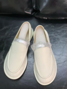 Mềm Da Giày Bean Nữ Slip-On Đầu Tròn Đám Mây Thoải Mái Đa Năng Đế Phẳng Phong Cách Hàn Quốc Giày Lười Thời Trang Miệng Sâu Gót Phẳng