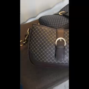 SKM Womens Checkered Shoulder Handbag Leather Chain Strap Beg Tangan Murah CS342 CS308