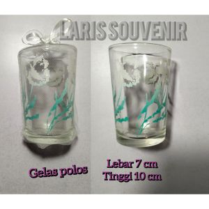 Kantong tile souvenir untuk gelas polos/ isi 50 pcs