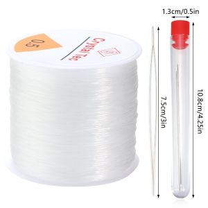 0.5-1.5mm Elastic Crystal Line Elastic String Cords With Beading Needles Kits For DIY Bracelet Beaded Jewelry Tools Accessories