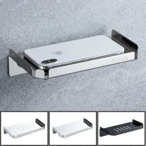Toilet Mobile Phone Stand Stainless Steel Public Toilet Phone Holder Small Basket Punch-Free Toilet Bathroom Tray