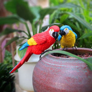 Bình Hoa Hình Chim Parrot Mô Phỏng Treo Ngoài Trời Trang Trí Sân Vườn Mẫu Giáo Mô Hình Động Vật Thủ Công Bằng Nhựa