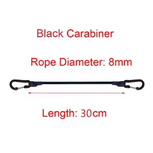 8MM Bungee Cords with Black Hooks 5 Types Stretch Elastic Ropes Lightweight for Bikes Car Luggage Packing Roof Rack Strap