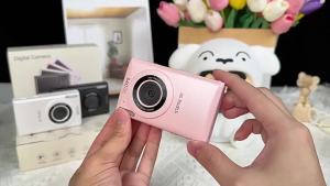 KOMERY | Camera Vlog 4K 64MP Tự Động Lấy Nét Nhỏ Gọn Có Đèn Trợ Sáng Màn Hình 2.8 Quay Time-lapse Lý Tưởng Cho Du Lịch & Quay Hàng Ngày KOMERY Point & Shoot