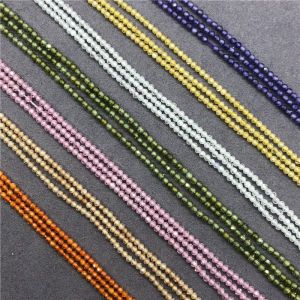 ลูกปัดหั่นก๋วยเตี๋ยว - 8 สี 2 มม - หินอัญมณีขนาดเล็กแฟลช Diy 7 ขวบ