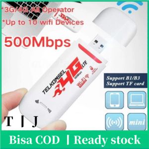 Tommjerry Modem 4G LTE Speed 500Mbps Wifi Travel USB Sim Card WiFi MODEM DONGLE USB HOTSPOT WIFI 4G UNLOCK ALL OPERATOR Support 10 Devices 10m