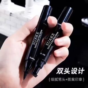 Stamp Eyeliner Black Double Waterproof Eyeliner Pencil Eye Makeup