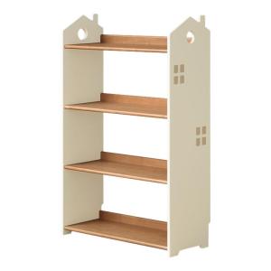 WEISHA | Real Wood Childrens Bookshelf Modern Simple White Storage Shelf