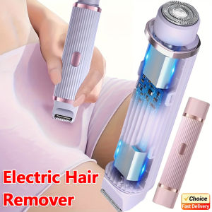2025 New Women Electric Shaver Waterproof 2 in 1 Double Head Bikini Hair Trimmer Detachable Head Wet Dry Shaver