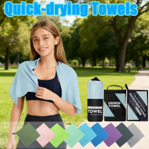 1 Pcs Microfiber  Towel  Sand Free Fast Dry Super Absorbent Towel Soft Lightweight Towel for Swimming Gym Multipurpose Camping