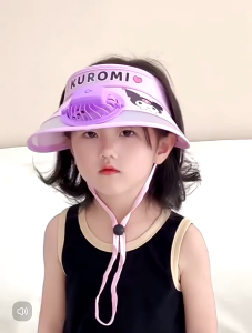 Sun Hat Fan Hat Charging For Kids Girls Boys UPF50+ Anti-ultraviolet Empty Top Hat Summer Hat