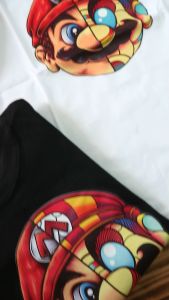 Baju Kaos Distro Anak Mario Bross Combed 30s Premium