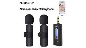 Mini Wireless Lavalier Lapel Microphone Portable Clip On Mic Universal Audio Video Recording Microphone Compatible IOS Type C