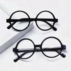 30/20/6PCS Wizard Glasses Vintage Round Frame No Lens Halloween Costumes Cosplay Props Party Decorations Glass