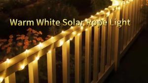 2pcs Solar LED Tube Rope Lights 8 Flashing Modes 7M-22M 50-200LED 6 Colors for Garden Patio Christmas Party Decor