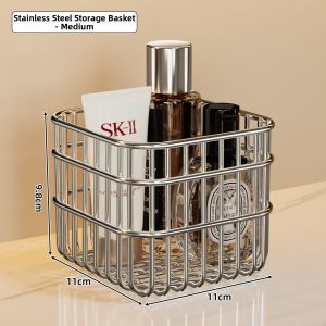 SUOBAI | Bathroom Makeup Organizer Double Layer Vanity Shelf