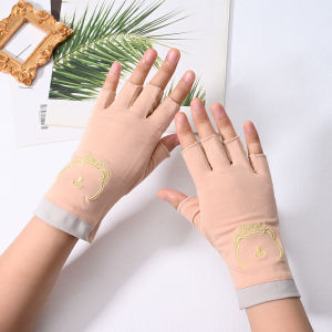 1Pair Anti UV Nail Gloves UV Gel Shield Fingerless Glove For LED Lamp Nails Dryer UV Protection Radiation Manicure Salon Tools *