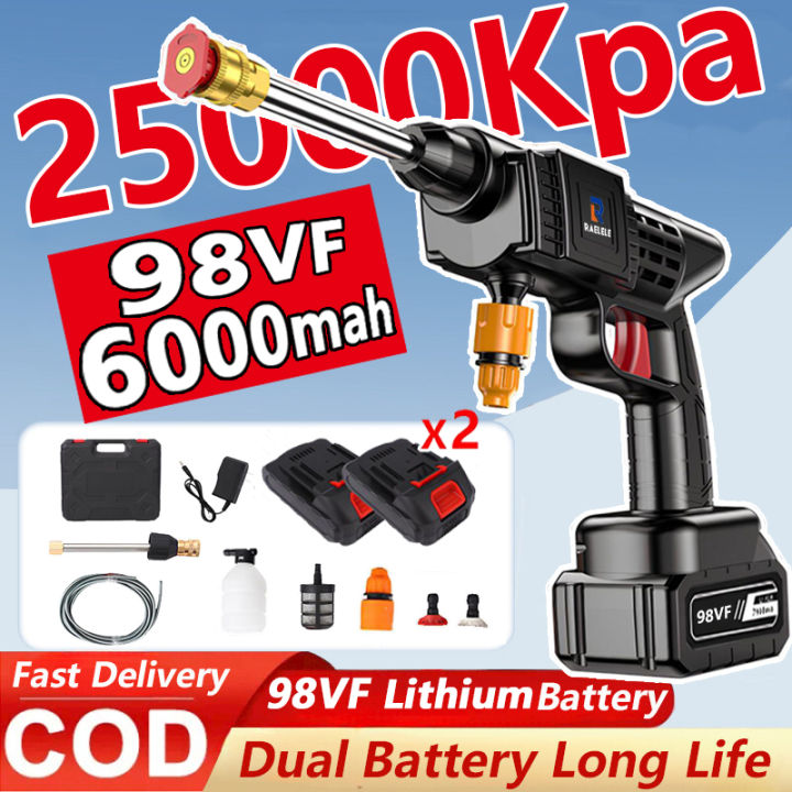 Pressure Washer Portable Wireless Car Washer 128 98vf High Power Spray