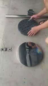 DAISO เสากั้นสแตเลสเลส สีเงิน หัวบัวกลม รุ่น SD-46